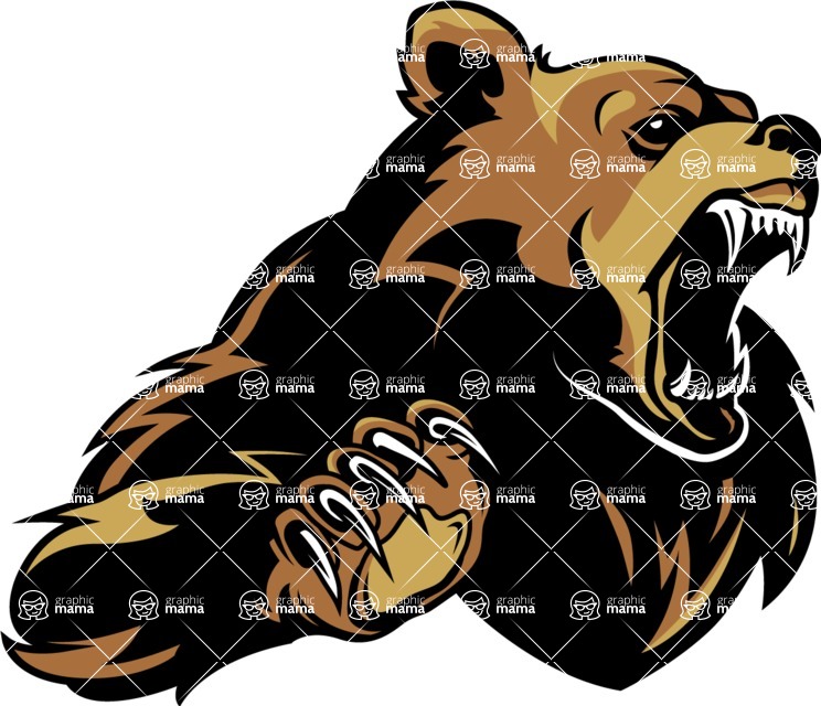 Vector Mascot Collection - Brown Bear Mascot Design